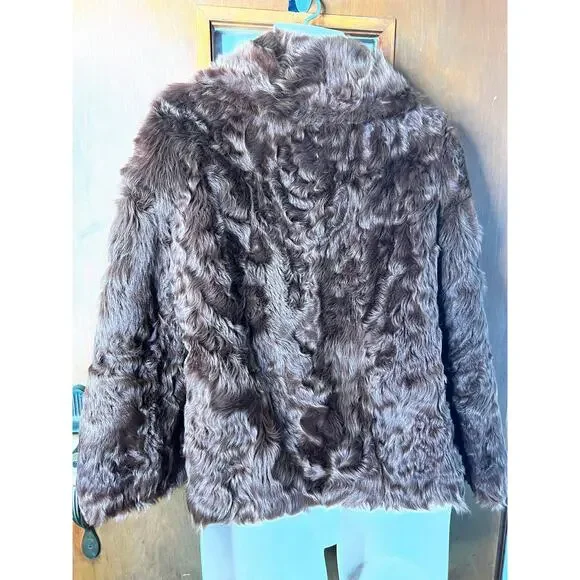 Roots Furs by Sam Fine vintage 50s Womens Fur Dress Jacket Coat size 12 14 large - Picture 3 of 4
